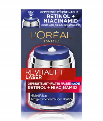Krem nate për fytyrën L'Oréal Revitalift Laser me Retinol & Niacinamidë, 50ml