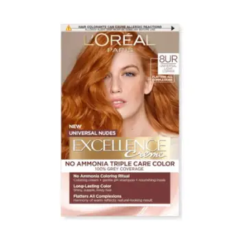 Ngjyrë për flokë L’Oreal Excellence, 8UR Light Copper, 60 ml