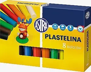 Plastelinë Astra, 8 ngjyra
