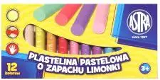 Set i ngjyrave Astra Pastel Plasticine, 12 ngjyra