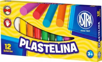 Plastelinë Astra, 12 copë, shumëngjyrëshe