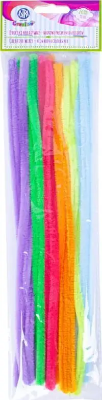 Set tela kreativë fluorescent Astra Creative, 9x300mm, 20 copë, miks ngjyrash