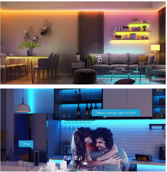 Sihirit Govee WiFi Smart LED RGB, 10m - 6