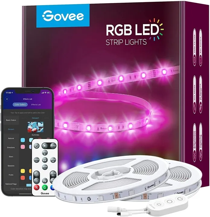 Shirit Govee WiFi Smart LED RGB, 15m + kontrollues - 1