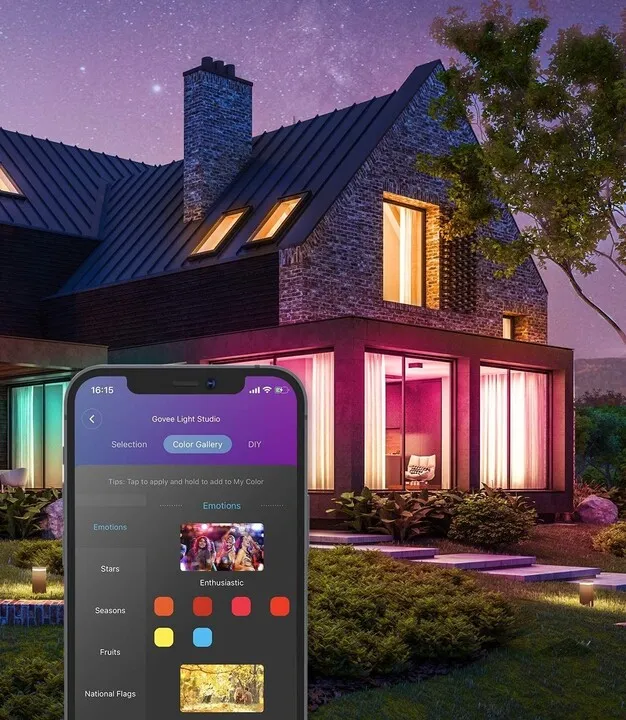 Shirit Govee WiFi Smart LED RGB, 15m + kontrollues - 3