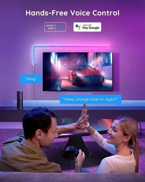 Ndriçim për gaming dhe televizior Govee Glide (6+1) RGBIC - 5