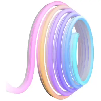Dritë LED Govee RGBIC Neon Rope 2m, shumëngjyrëshe, e bardhë