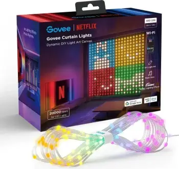 Perde drite LED Govee H70BC, smart BT WiFi, për ambiente të brendshme, e bardhë