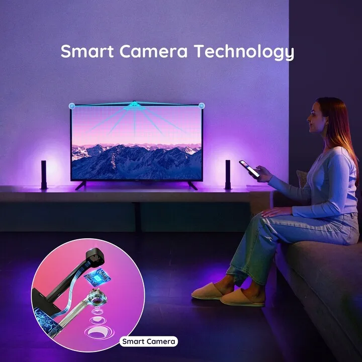 Ndriçim për gaming dhe televizior Govee Flow PRO RGBICWW - 8