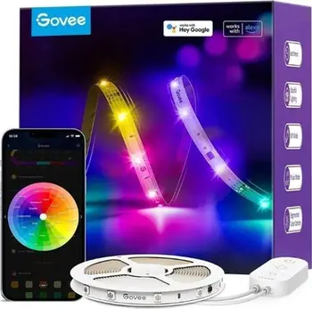 Shirit LED Govee H618A, RGBIC, 5m, shumëngjyrësh