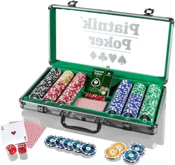 Set pokeri Piatnik Poker Set 300, 300 çipa, shkëlqim i lartë, me kuti