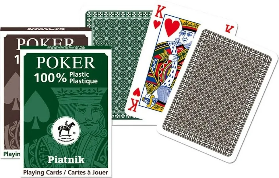 Letra pokeri Piatnik Plastic Poker, plastike, indeks i madh - 1