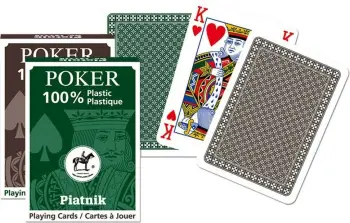 Letra pokeri Piatnik Plastic Poker, plastike, indeks i madh