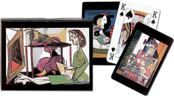 Karta loje Piatnik Standard Picasso, set 2 kuverta, në kuti, shumëngjyrëshe