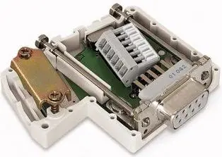 Spinë e rrjetit Wago, IP20, 45 x 16 x 54 mm, e hirtë