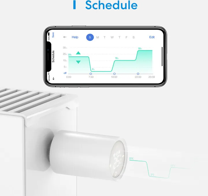 Set fillestar i termostatit smart Meross - Apple HomeKit - 5