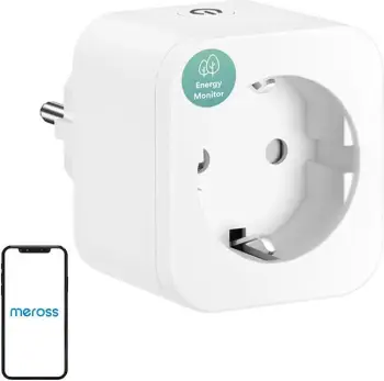 Prizë inteligjente Meross MSS305-EU me monitorim të energjisë, e bardhë