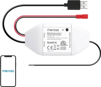 Kontroller i mençur për derë garazhi Meross MSG100HK, WiFi, Apple HomeKit Google Alexa