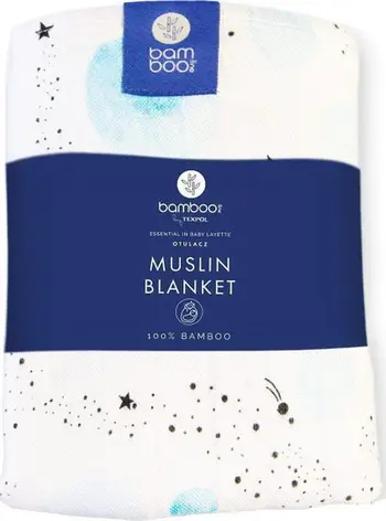 Pelenë bambuje Texpol Bamboo Diaper, 120x120 cm, Sky Blue