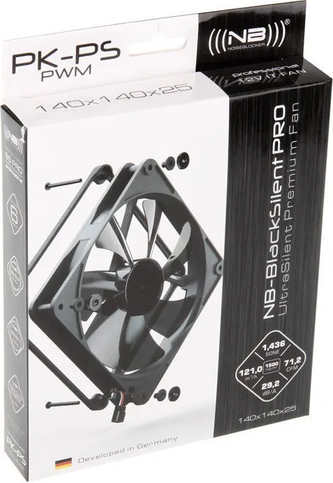 Ftohës Noiseblocker BlackSilent Pro PK-PS, 140 mm - 5