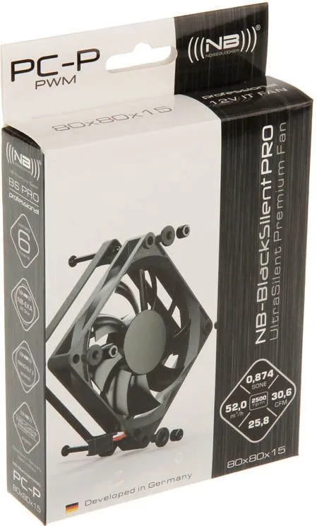 Ftohës Noiseblocker BlackSilent Pro PC-P, 80 mm - 5