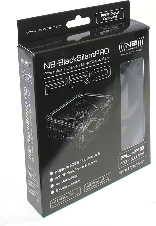 Ftohës Noiseblocker BlackSilent Pro PLPS, 120 mm - 4
