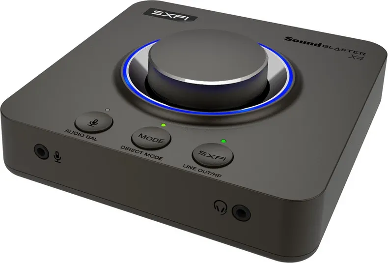 Kartë zëri USB, Creative, Sound Blaster X4 70SB181500000, 7.1 virtuale SXFI, e zezë - 1