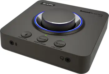 Kartë zëri USB, Creative, Sound Blaster X4 70SB181500000, 7.1 virtuale SXFI, e zezë