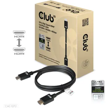 Kabllo HDMI Club3D 2.1 Ultra High Speed 2m, e zezë