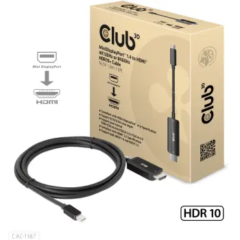 Kabllo Club3D Mini DisplayPort në HDMI 1.8m 8K60Hz e zezë