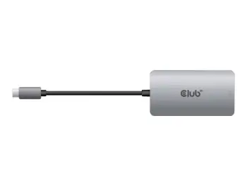 Adapter Club3D USB Type-C në DVI-D, Dual Link, 0.25m, gri