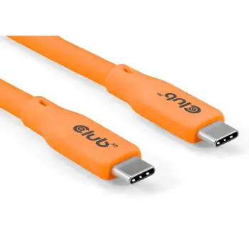 Kabllo USB-C Club3D CAC-3000, 2m, 240W, 20Gbps, portokalli