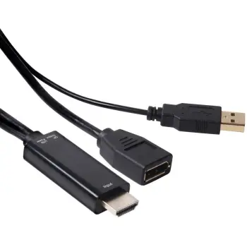 Adapter Club3D / HDMI-A Plug → DisplayPort Socket / Aktiv / 4K / 30Hz / St/Bu – Zezë
