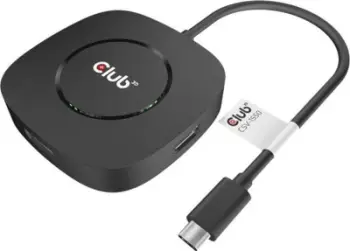 Adapter MST Club3D CSV-1450, USB-C në 3x DisplayPort 1.4, i zi