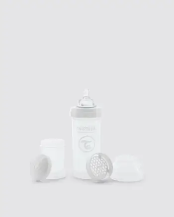 Shishe për bebe Twistshake Anti-Kolikë, 260ml, Bardhë