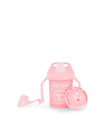Shishe Twistshake Mini Cup, Rozë Pastel, 230ml, 4+muaj