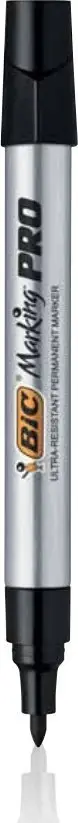 Marker permanent BiC Marking Pro, set 12 copë, i zi