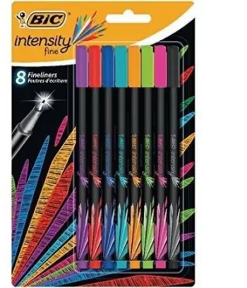 Set stilolapsa fineliner Bic, 0.4 mm, 8 ngjyra