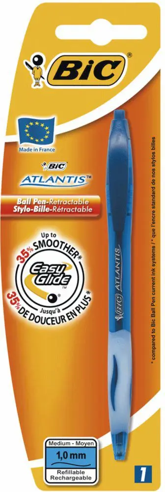 Stilolaps Bic Atlantis Click, i kaltër