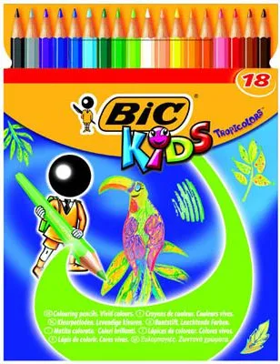 Set ngjyra BIC KIDS TROPICOLORS2, 18 copë - 1