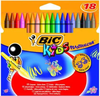 Ngjyra pastel Bic, 18 copë