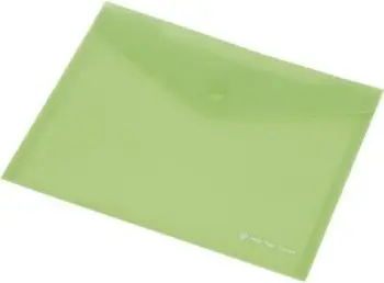Zarf plastik Panta Plast Focus C4534, A5, jeshile transparente