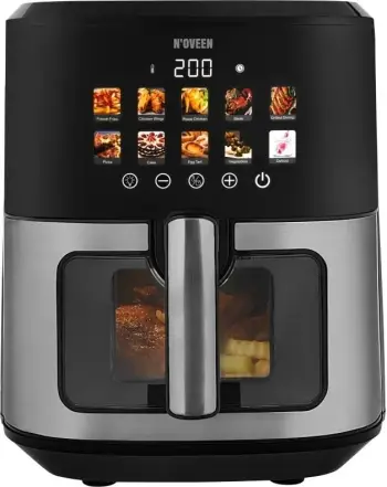 Fritezë pa yndyrë N'OVEEN X-LINE AF770, 6.5L, e zezë-argjendtë