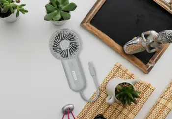 Ventilator dore N'OVEEN F220, USB, 4000 mAh, Gri