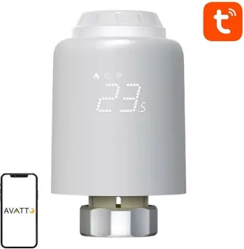 Valvul termostatike e mençur Avatto TRV07, WiFi, Tuya Smart Life, e bardhë