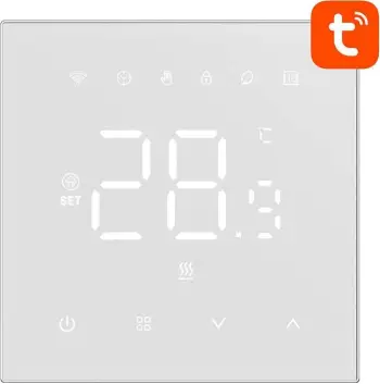Termostat i mençur Avatto WT410-BH-3A-W për bojler, WiFi, i bardhë