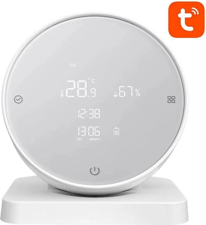 Sensor temperature dhe lagështie Avatto WHS20, Wi-Fi, me ekran LCD, i bardhë - 1