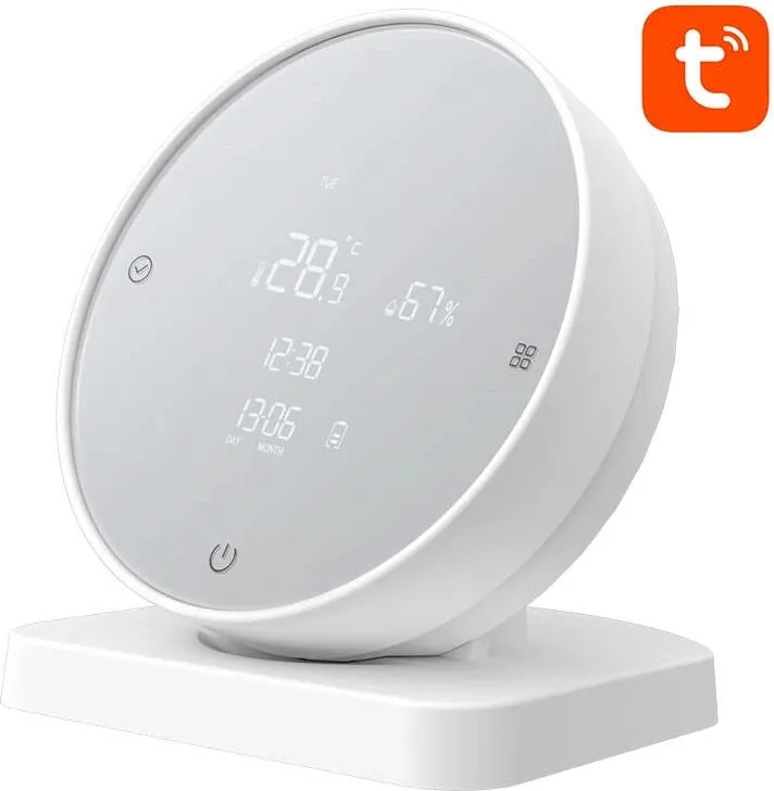 Sensor temperature dhe lagështie Avatto WHS20, Wi-Fi, me ekran LCD, i bardhë - 3