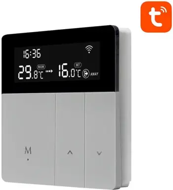 Termostat smart Avatto WT50, për bojler uji, WiFi TUYA, ekran LCD