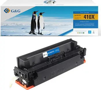 Toner G&amp;G NT-PH411XC, zëvendësues HP 410X, cyan